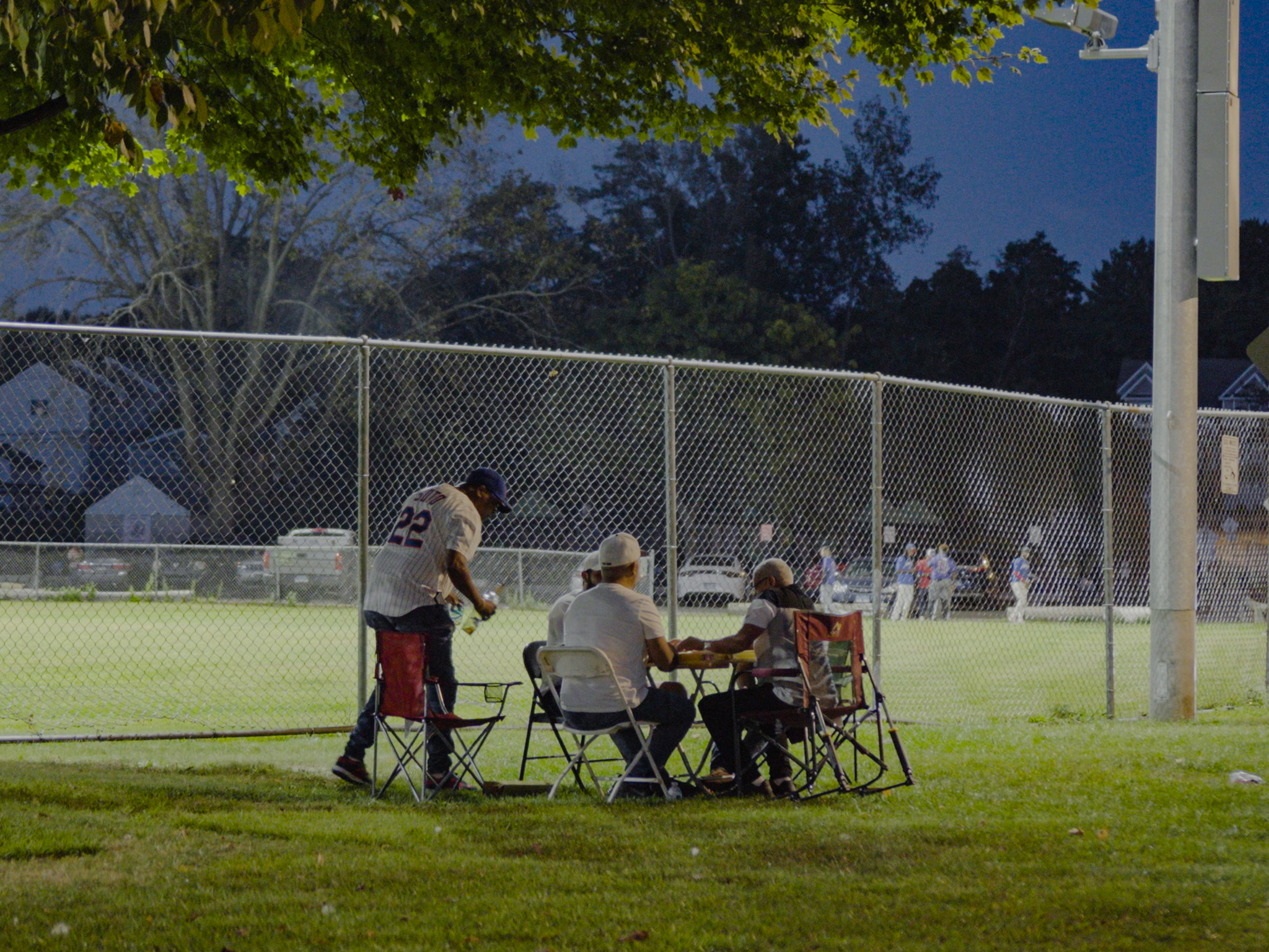 Documentary still — Domino's long lens