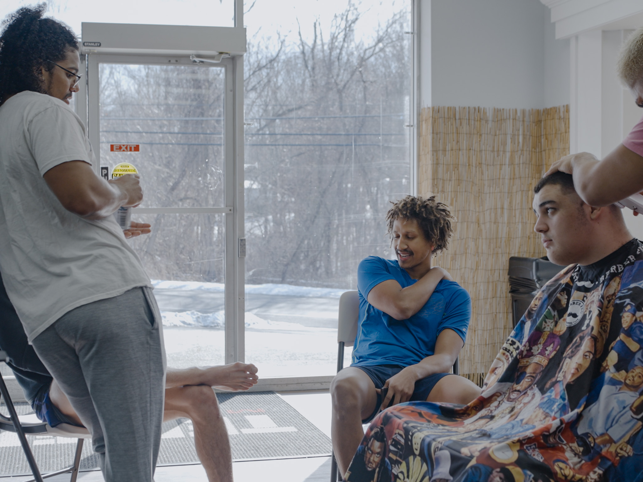 Documentary still — barbershop